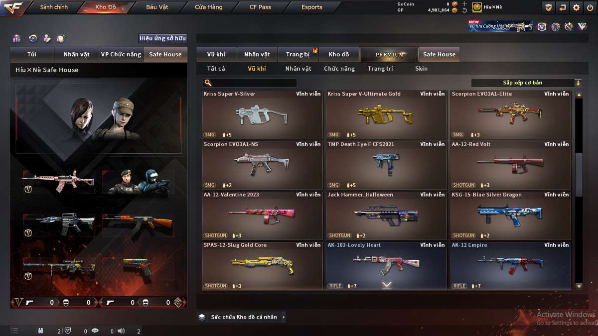 shop acc cf uy tin gia re